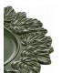 Sousplat 35cm de Plástico Patinado Garden Leaf Premium Verde - Lyor